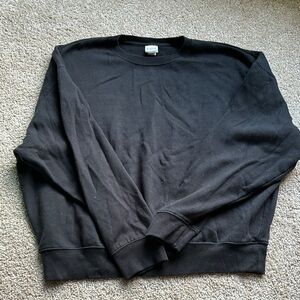 PINK Victoria's Secret Black Crewneck Sweater